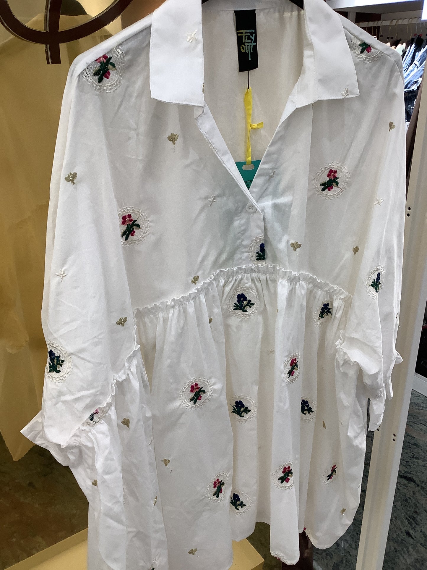 Camicia cotone ricamo
