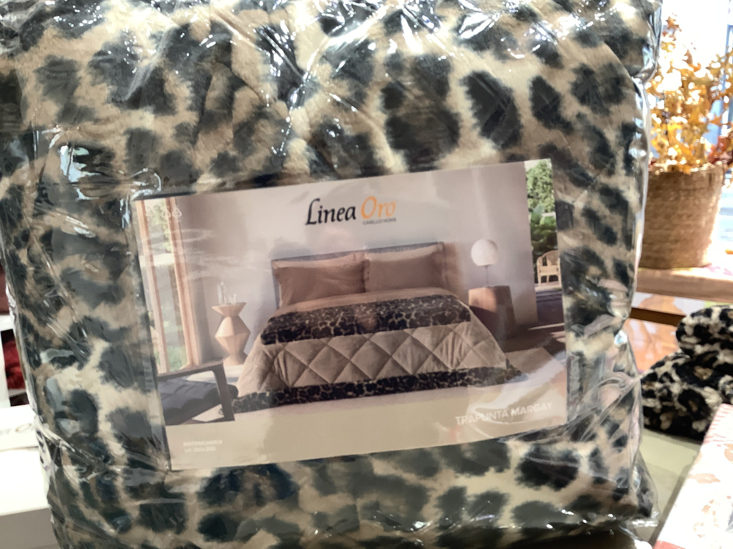 Trapunta eco pelliccia jacquard matrimoniale