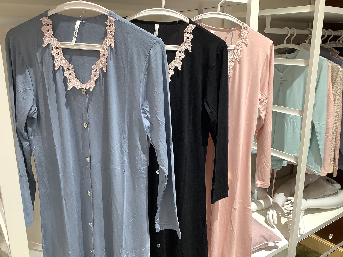 Camicia da notte aperta avanti