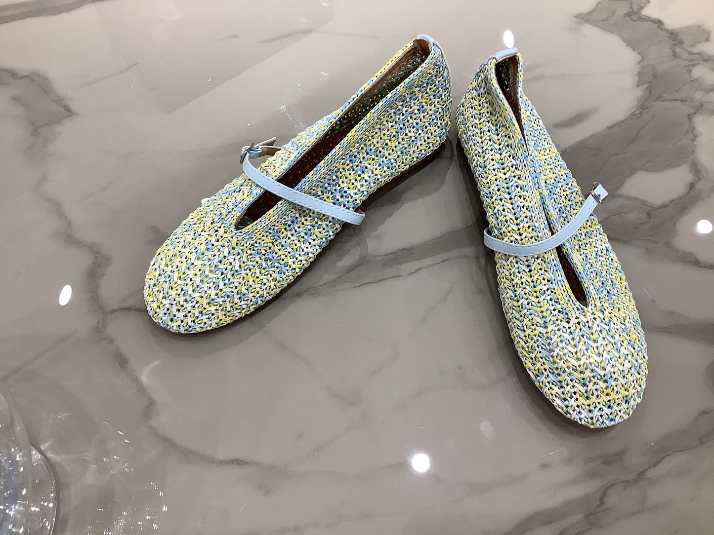 Ballerine celeste con fibietta