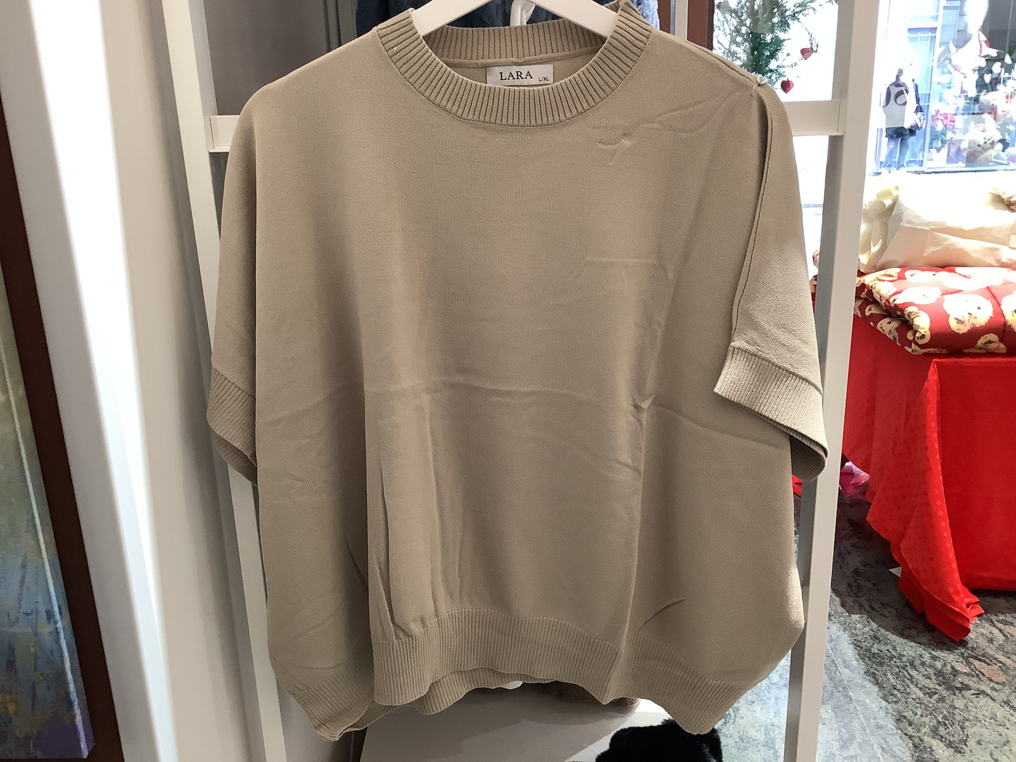 Maglietta in filo pari collo