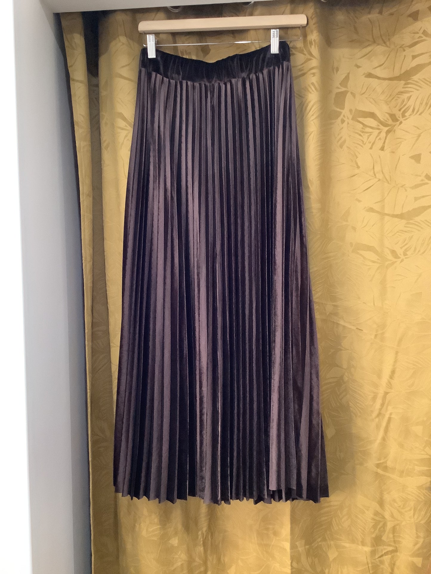 Gonna di velluto plissettava