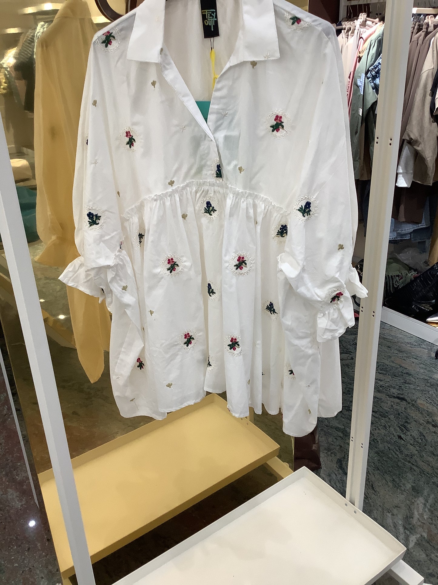 Camicia cotone ricamo