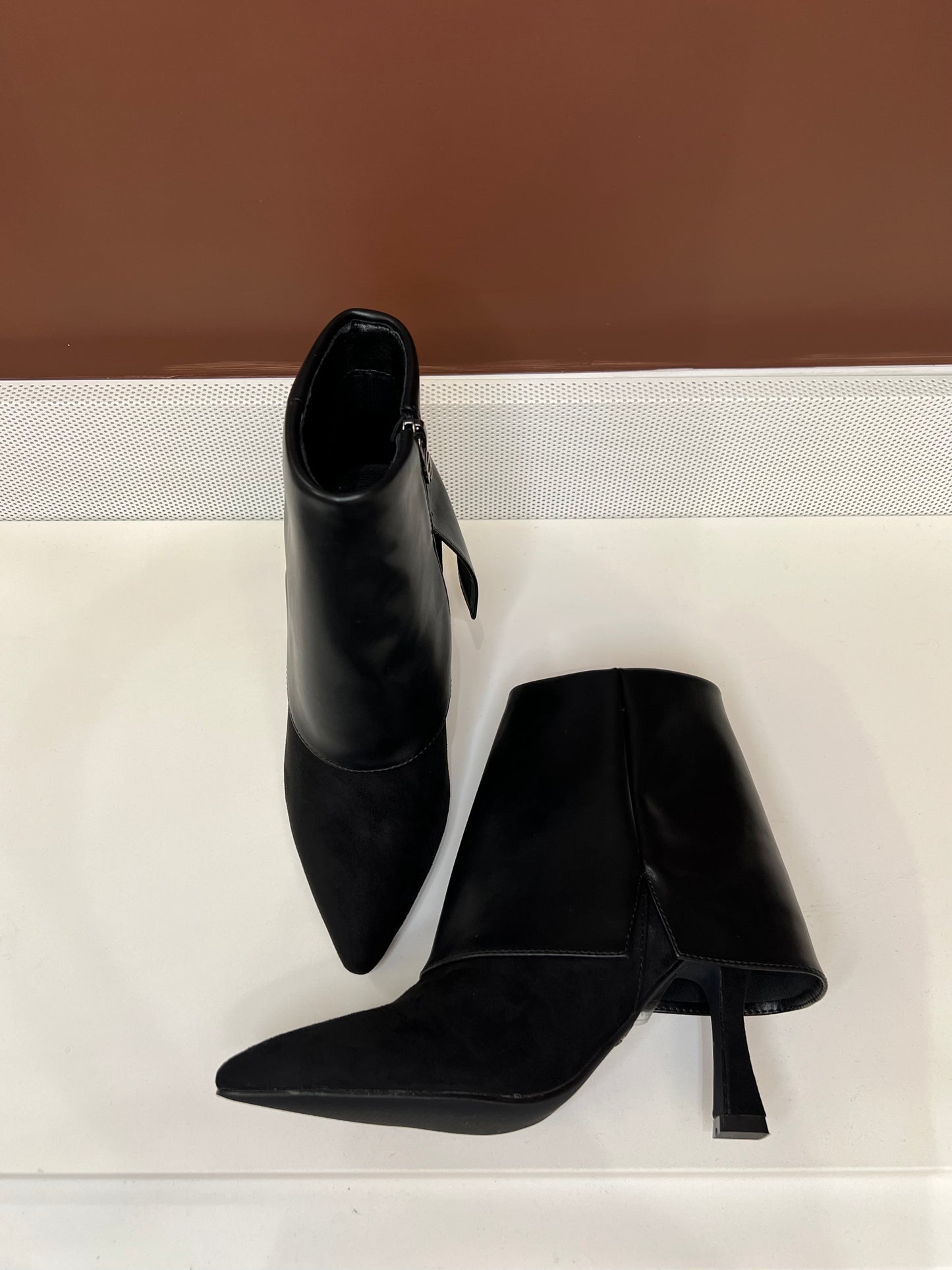 Stivaletto camoscio e pelle