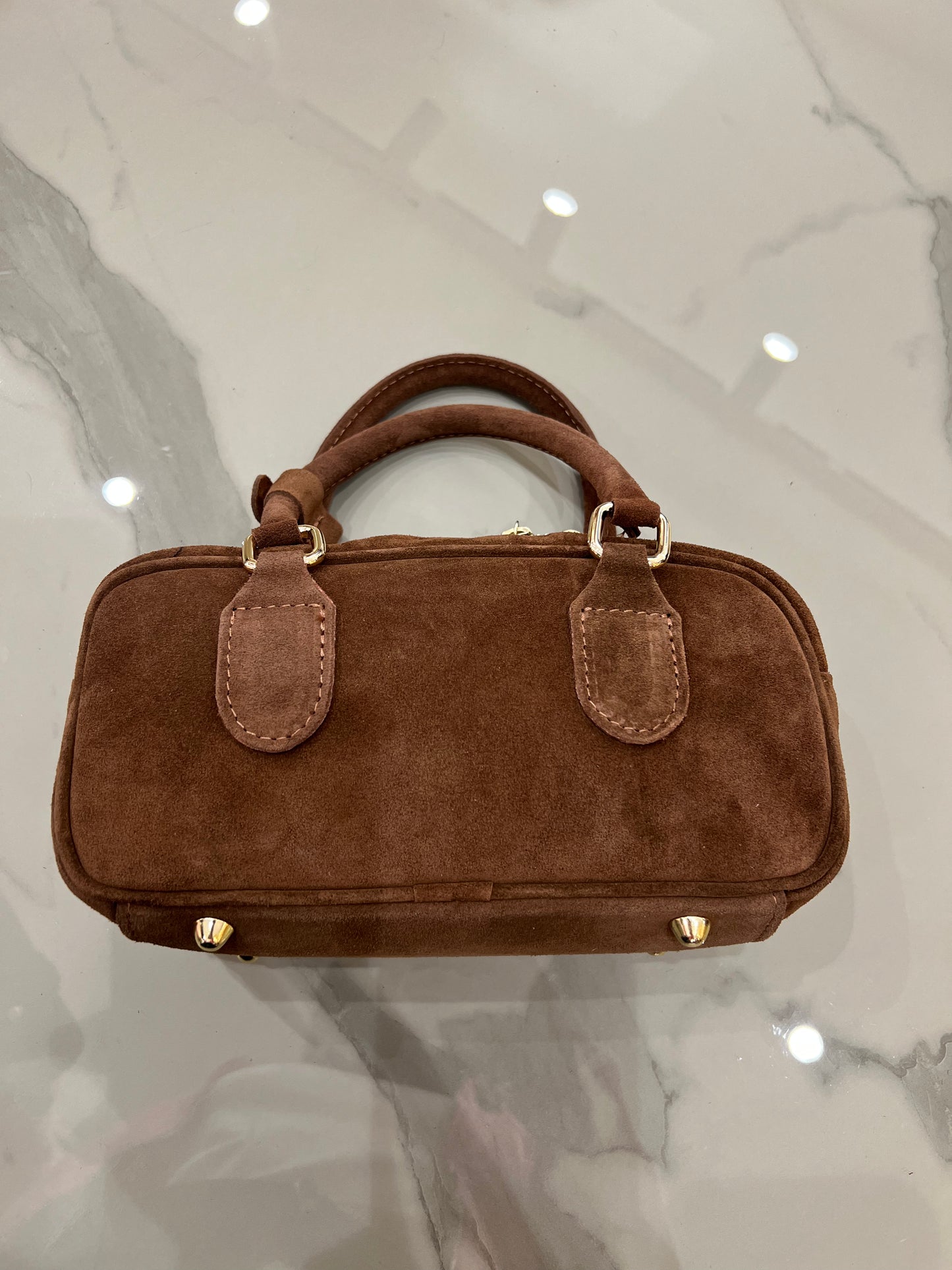 Bauletto in camoscio