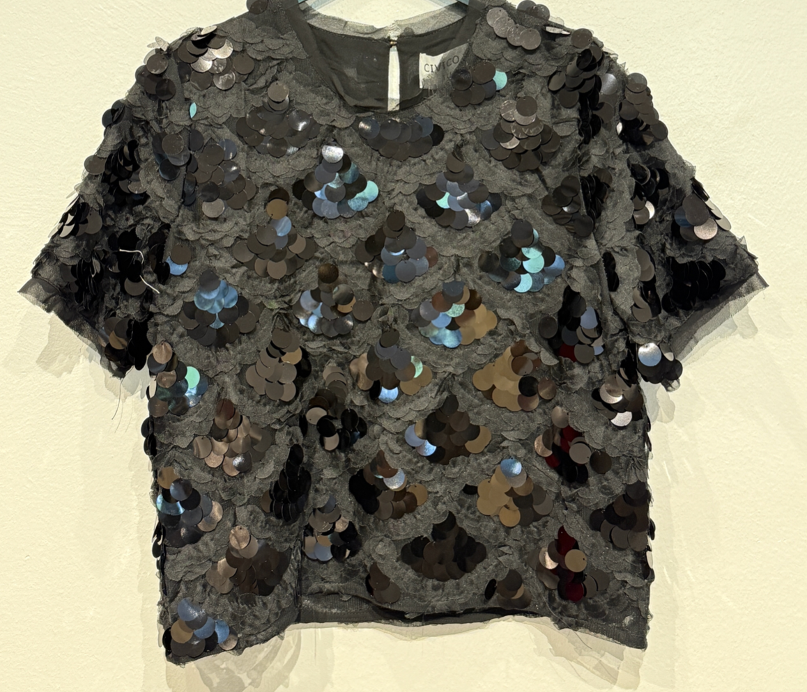 Maglia con paillettes