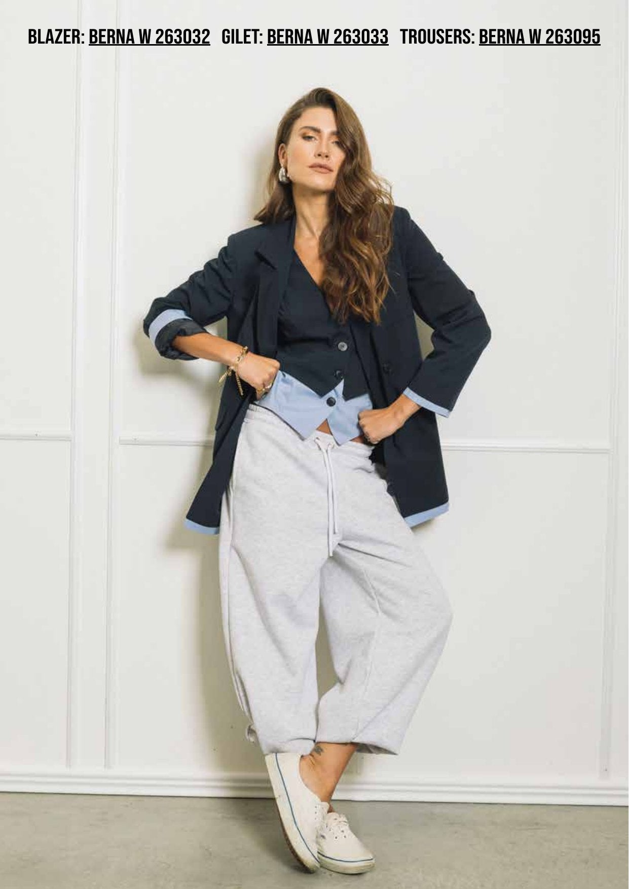 Gilet con Profili Popeline