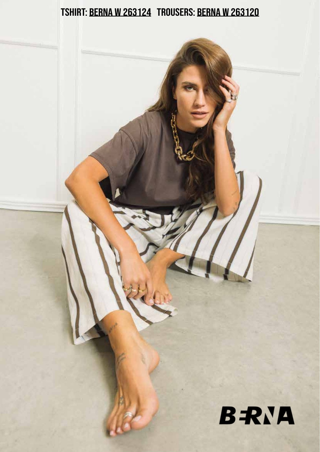 Pantalone Ampio Palazzo Righe