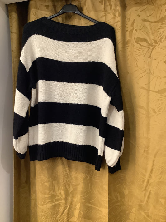 Maglione di lana a righe