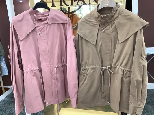 Spolverino beige e rosa