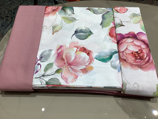Completo letto Rose  cotone 2P