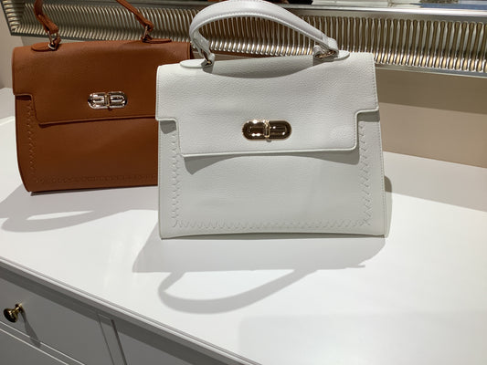 Borsa in pelle con manico