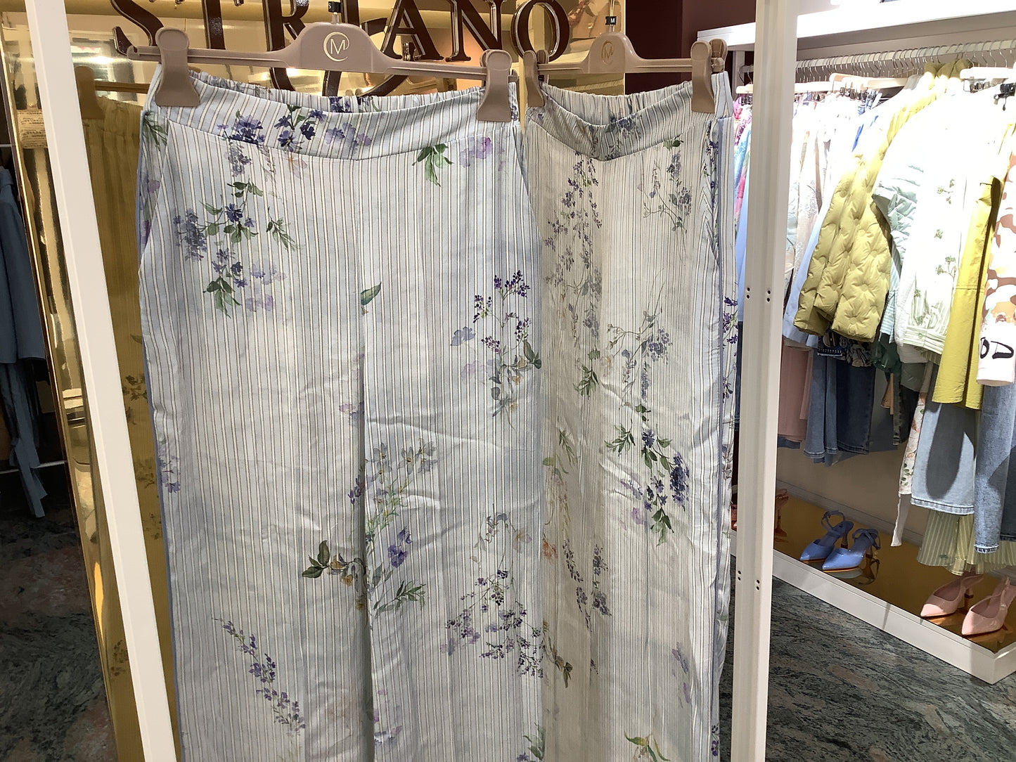 Pantalone bianco burro in raso