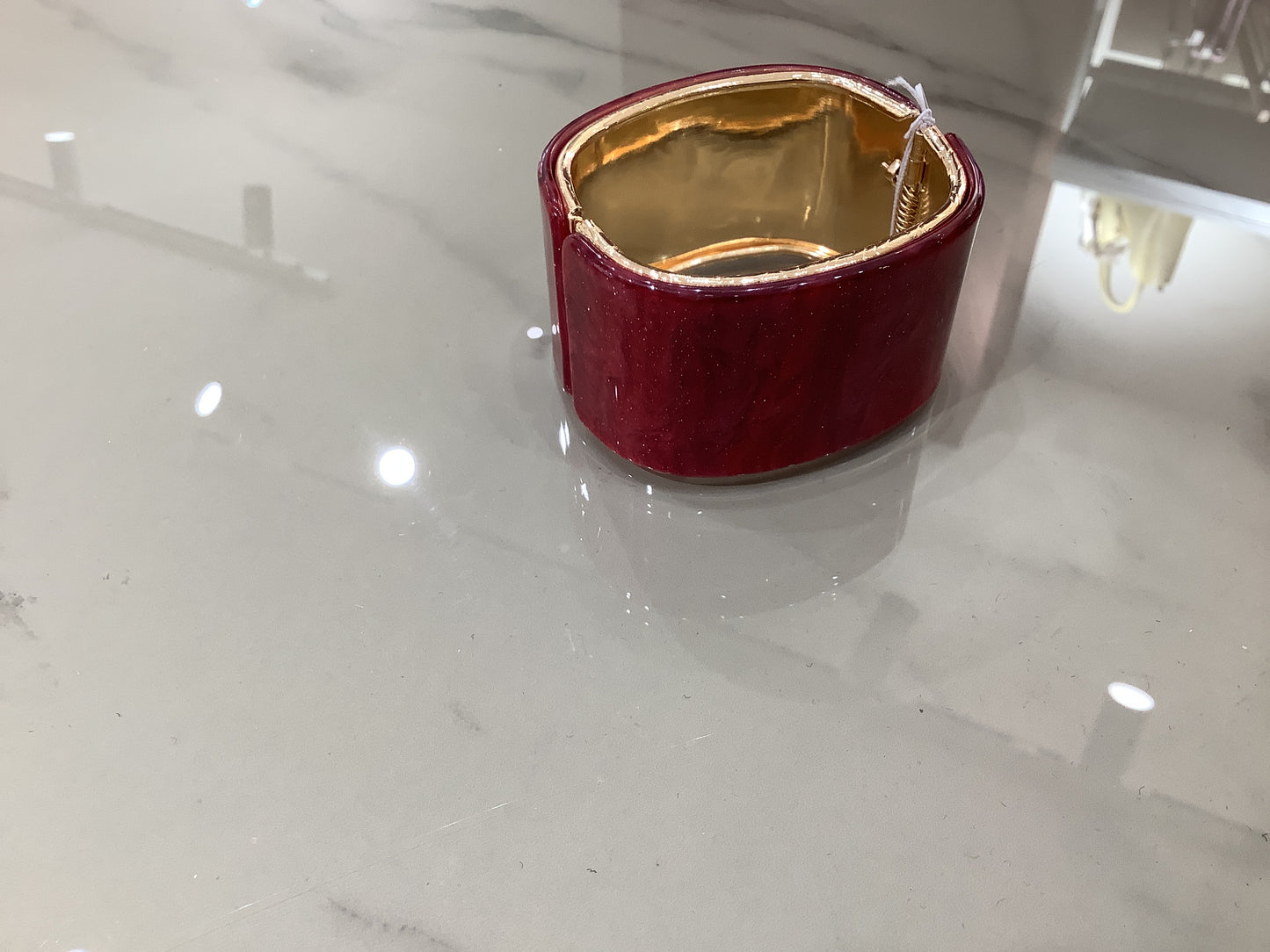 Bracciale rigido rosso