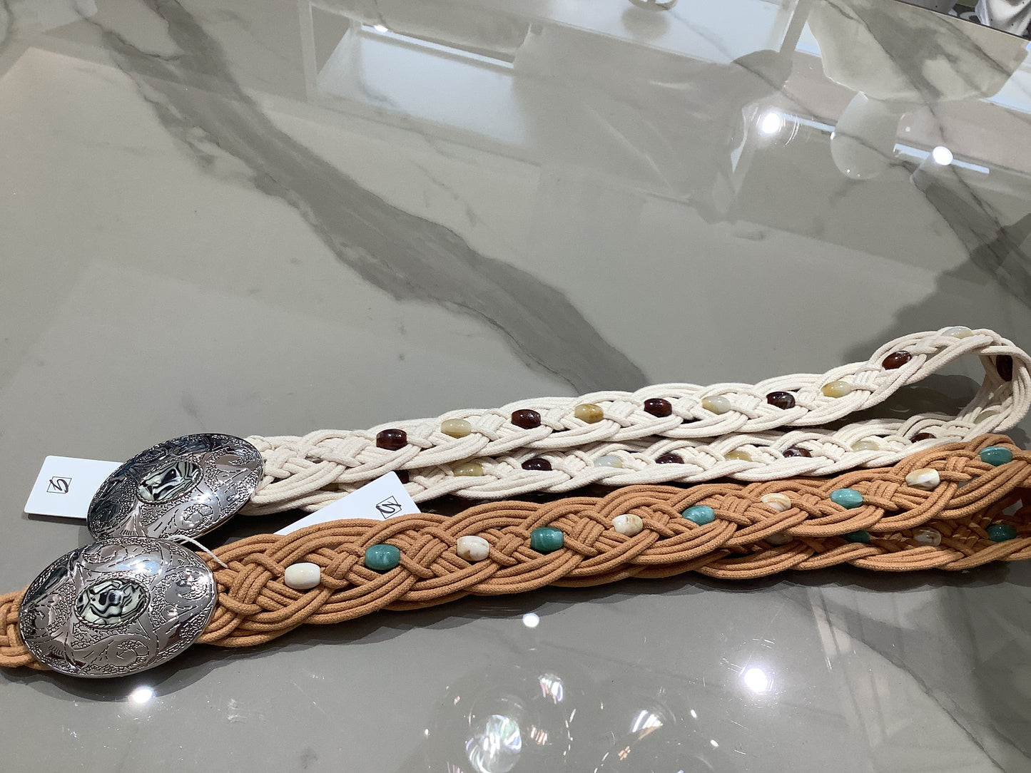 Cintura in corda con fibione