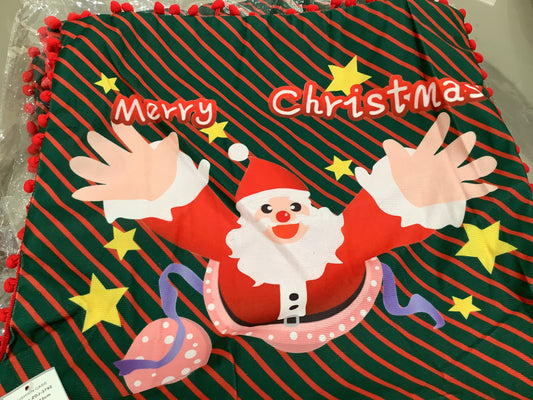 Cuscino decorato verde e rosso