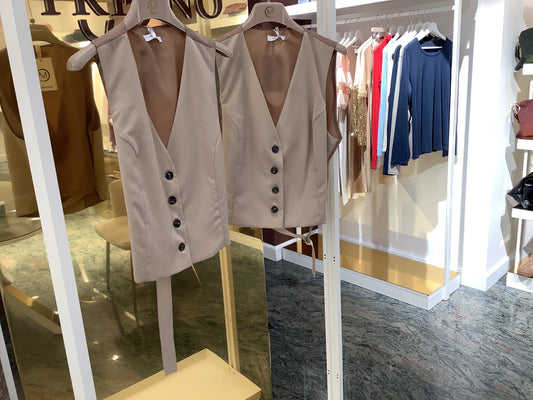 Gilet marrone nocciola