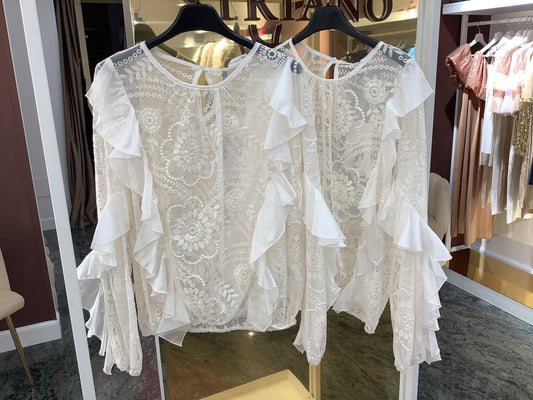 Blusa con Rouche sul davanti