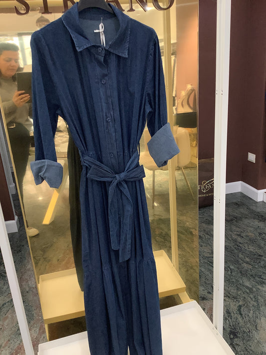 Vestito jeans lungo