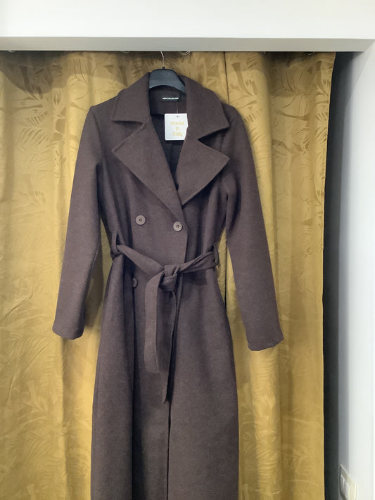 Cappotto doppio petto con cintura