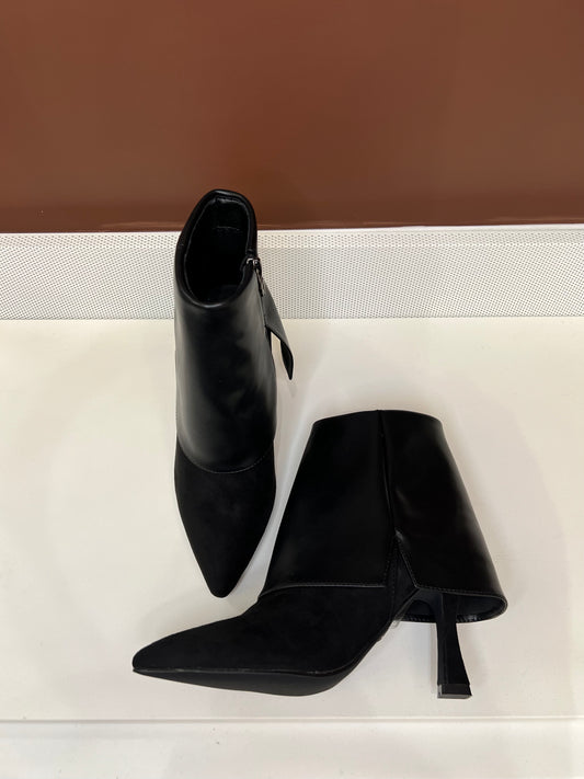 Stivaletto camoscio e pelle