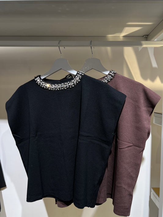 Maglia con dettaglio gioiello