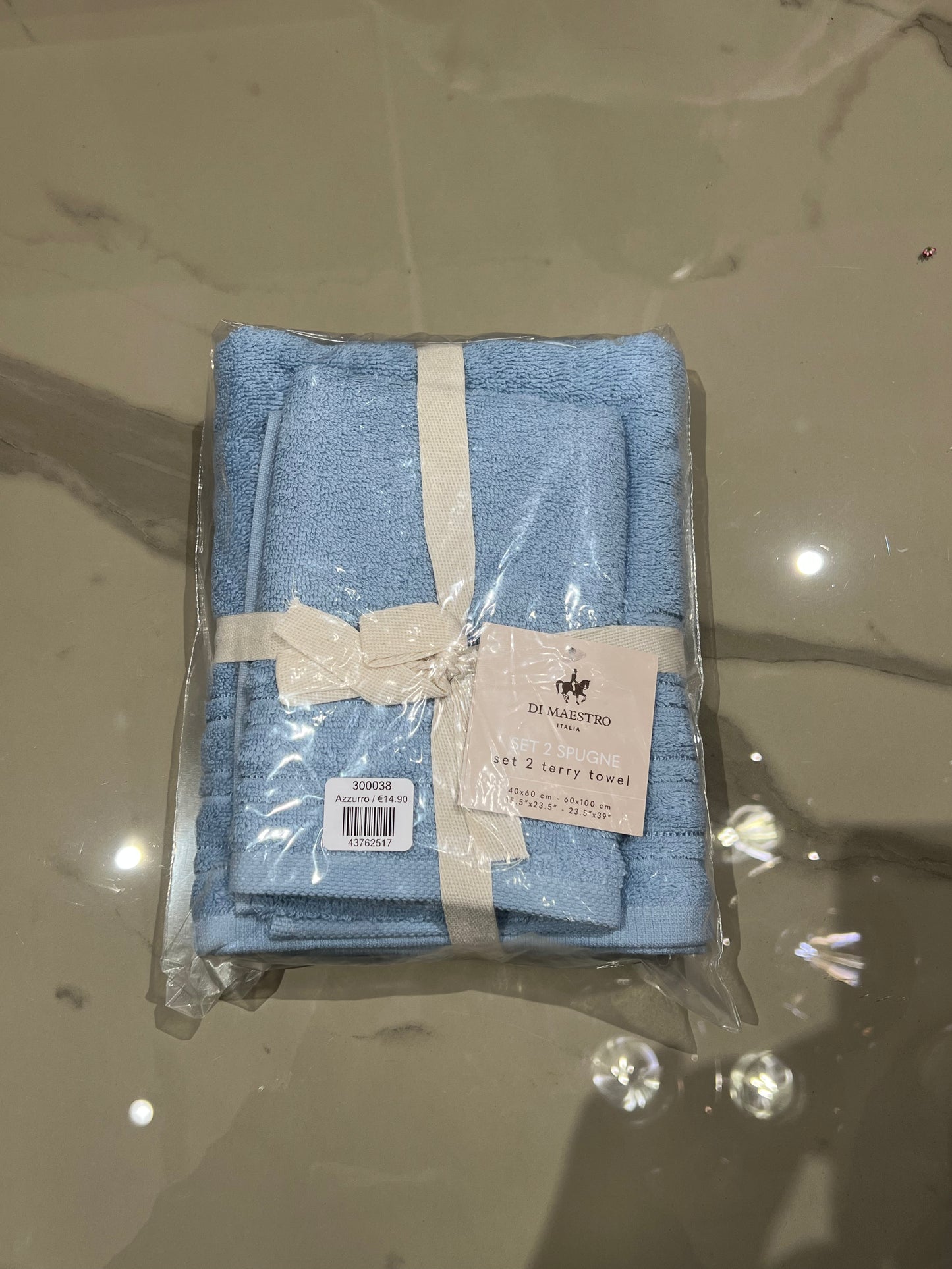 Set 2 Asciugamani in spugna