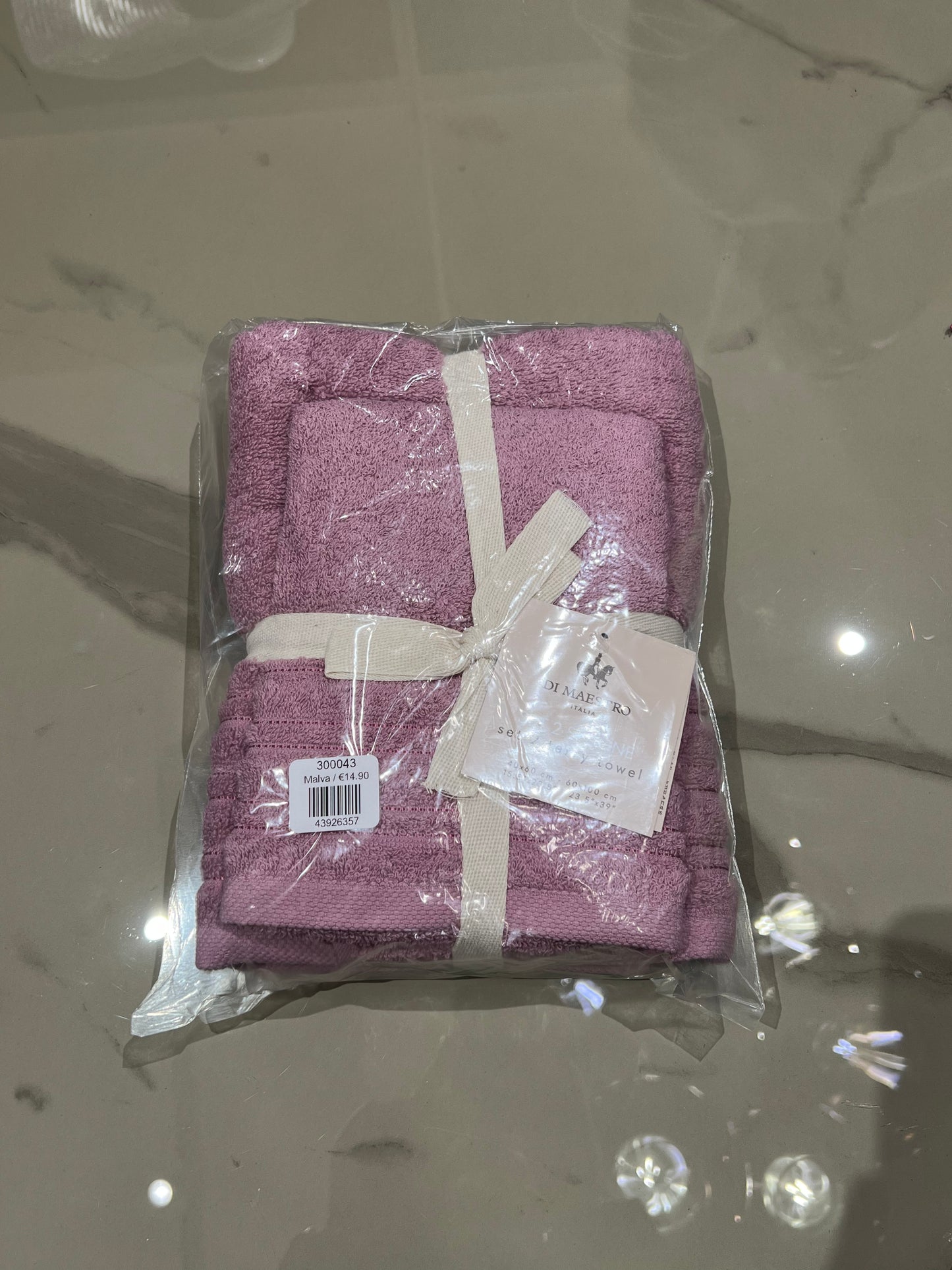 Set 2 Asciugamani in spugna