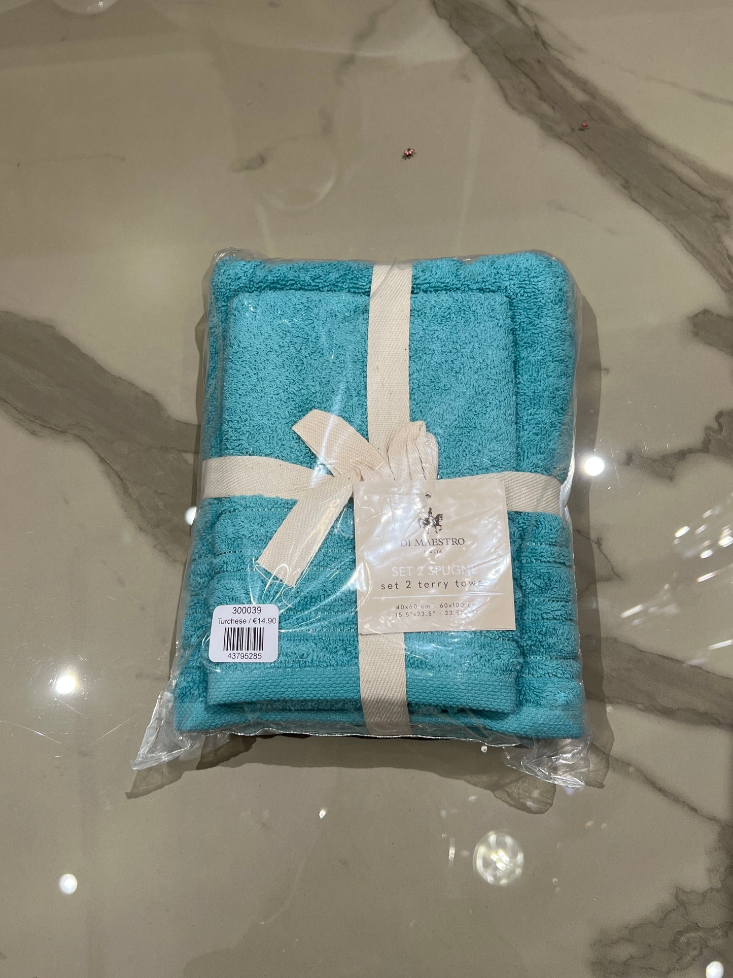 Set 2 Asciugamani in spugna