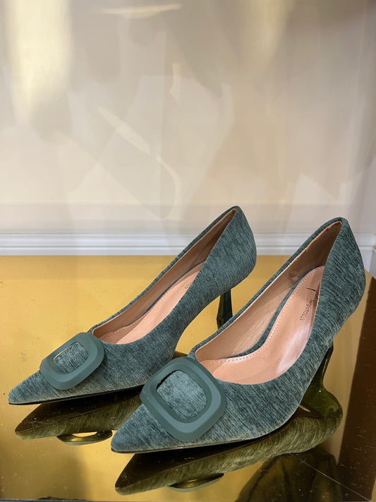 Décolleté basso in camoscio