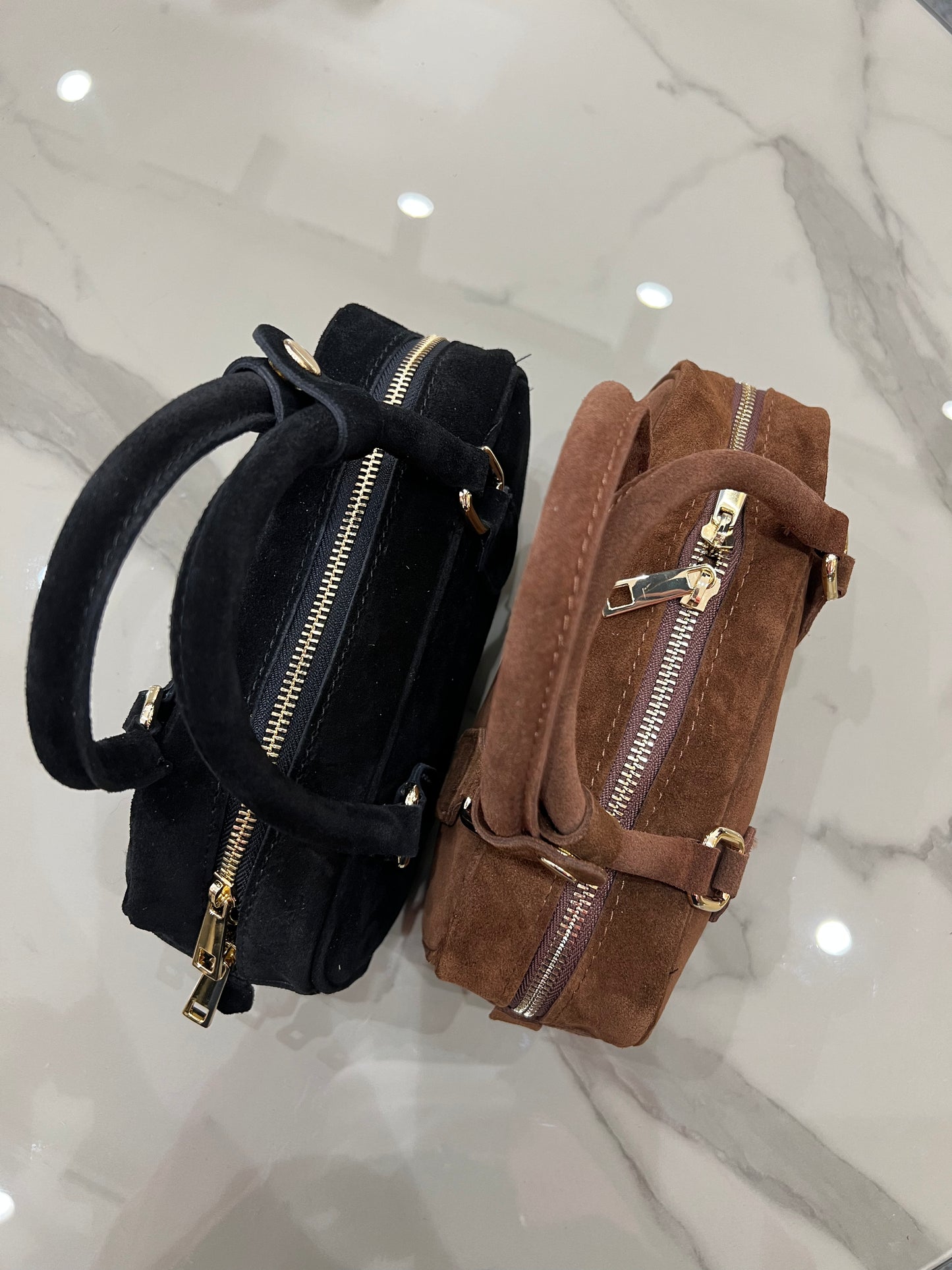 Bauletto in camoscio