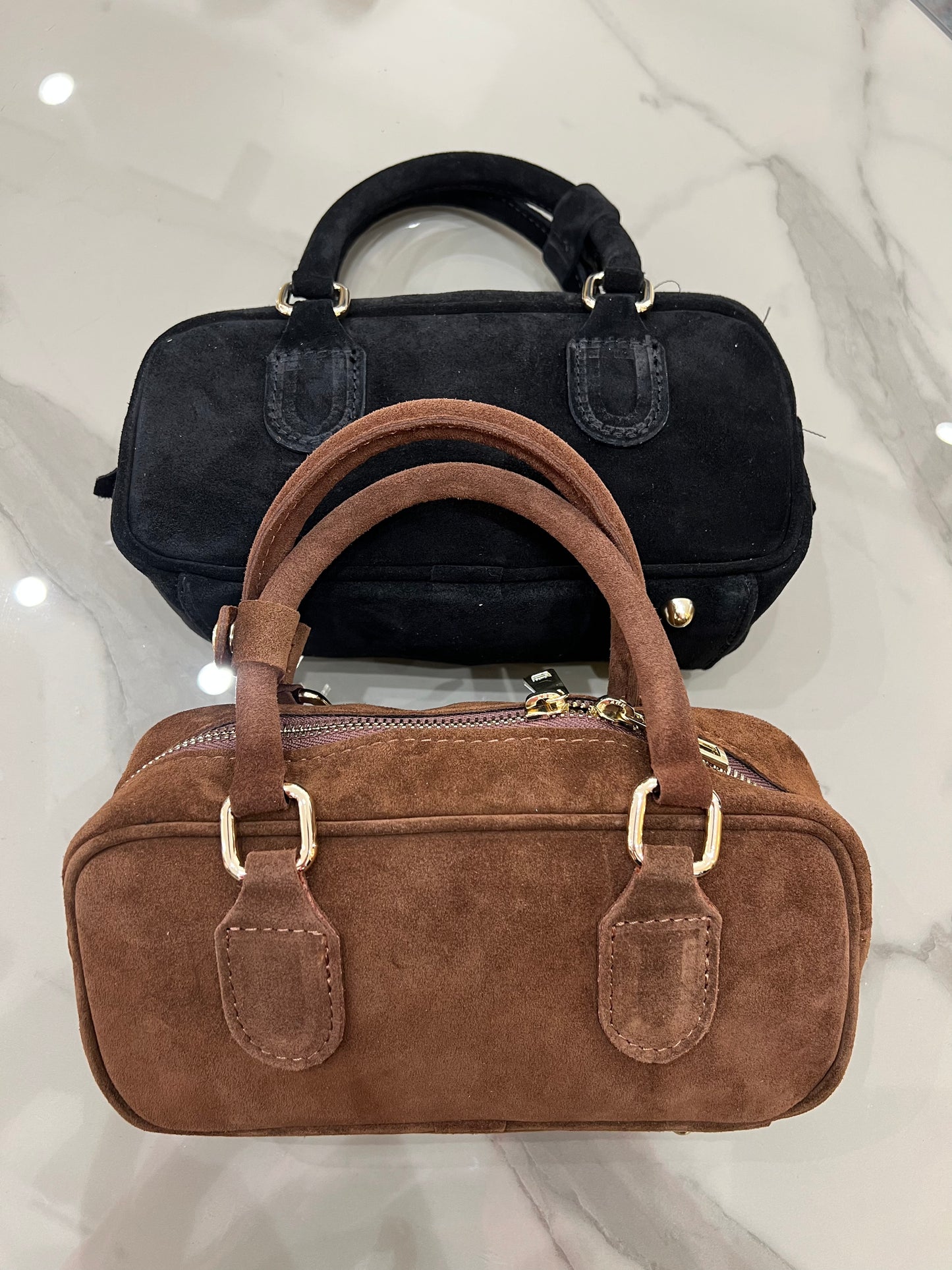 Bauletto in camoscio