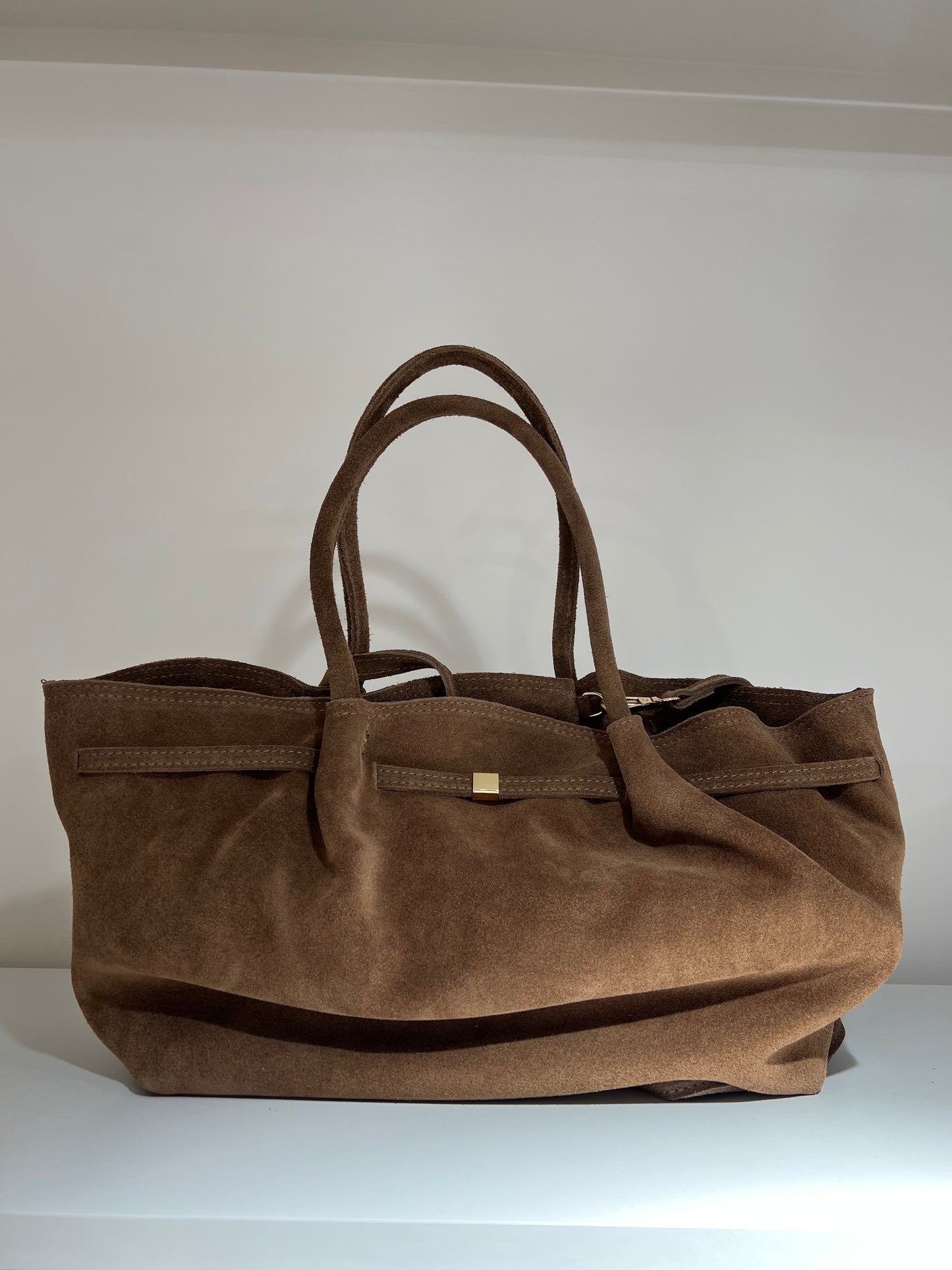 Borsa grande in camoscio