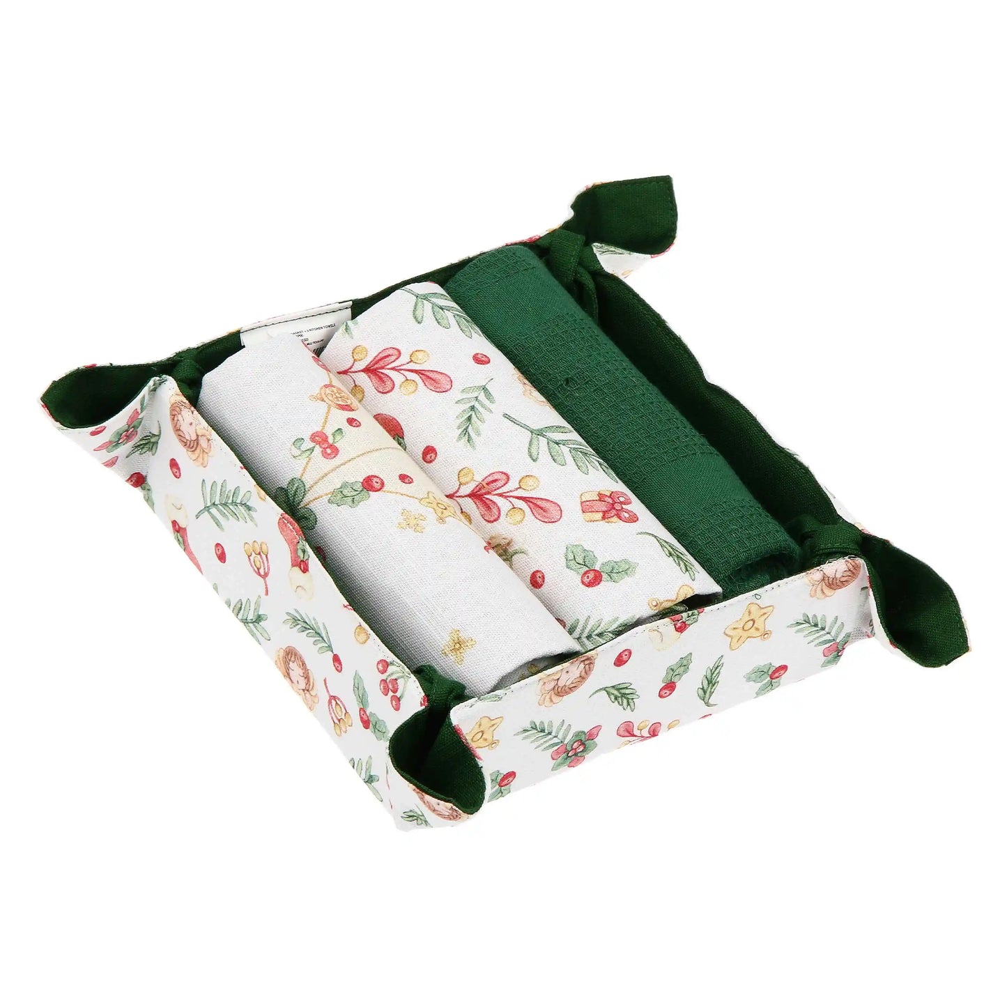 Set 3 canovacci e cestino Thun