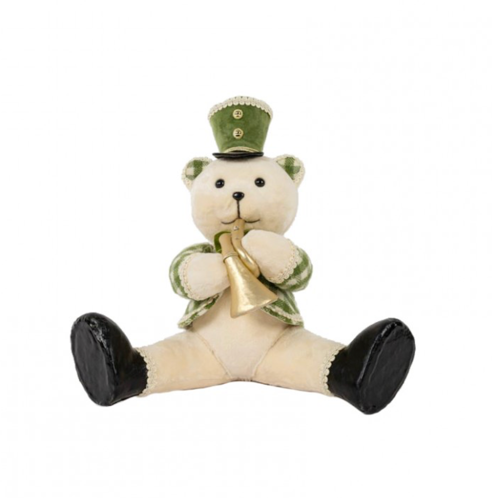 Orso natalizio seduto