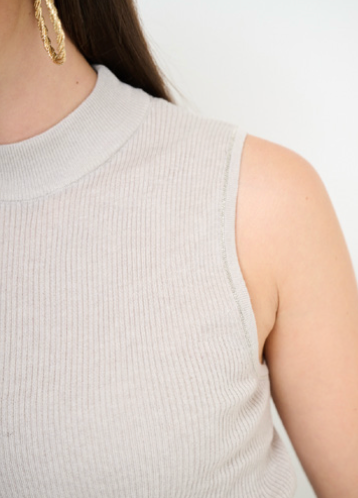 Gilet basic misto lana