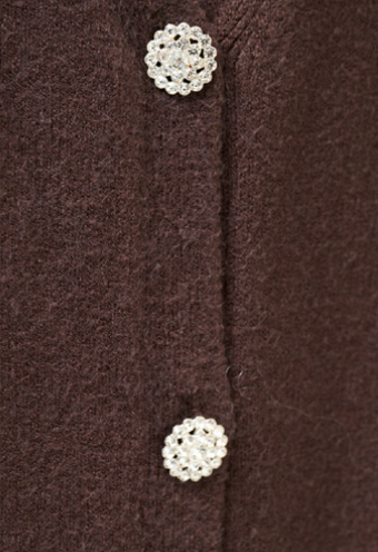 Cardigan con bottoni gioiello
